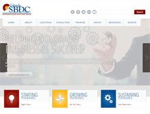 Tablet Screenshot of coloradosbdc.org